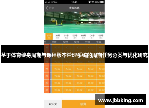 基于体育健身周期与课程版本管理系统的周期任务分类与优化研究